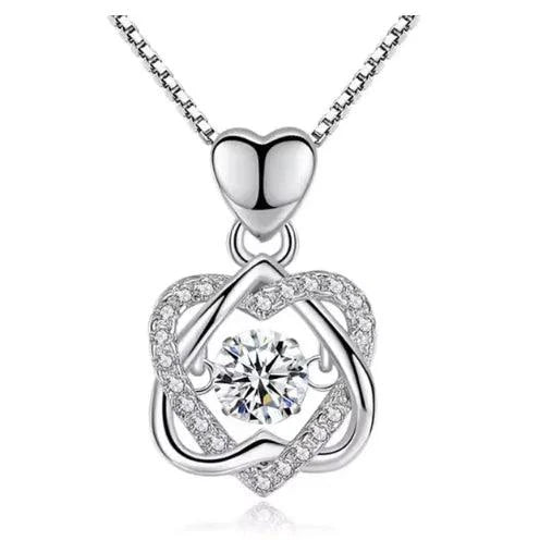 Elegant Rose Gold Heart Necklace - MANDOTOS