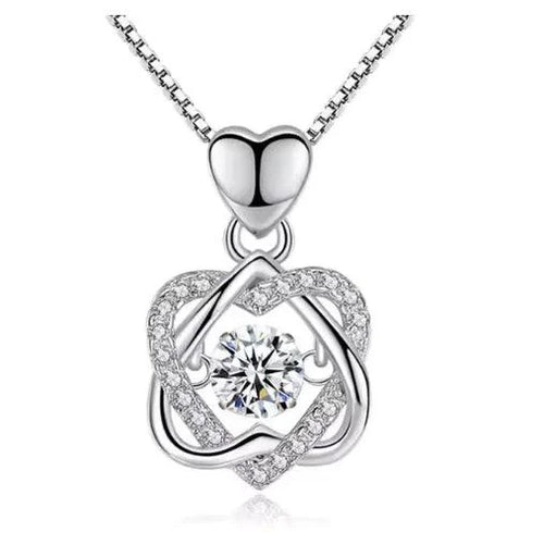 Elegant Rose Gold Heart Necklace - MANDOTOS