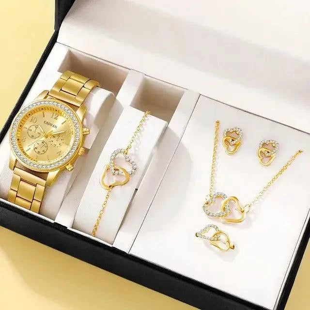 Elegant Rose Gold Watch Ensemble - MANDOTOS