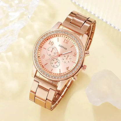 Elegant Rose Gold Watch Ensemble - MANDOTOS