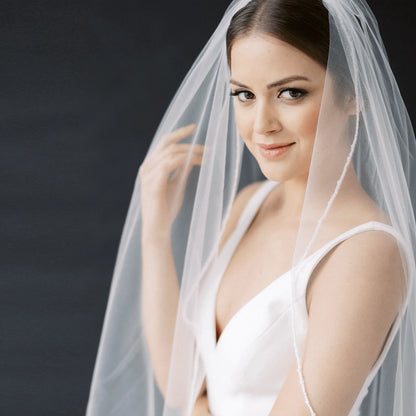 ElegantBride V14 Long Flowing Veil - MANDOTOS