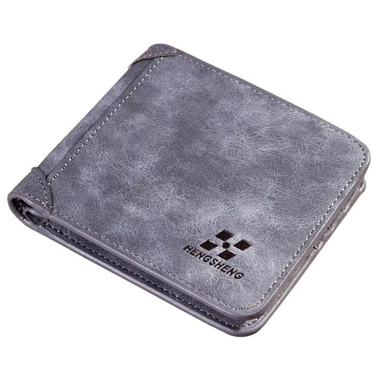 Mandotos Elite Fold Leather Wallet showing multiple card slots and a sleek brown leather design.