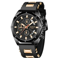 Mandotos Elite Silicone Sports Chronometer with digital display and black silicone strap, ideal for athletic timing and sports activities.