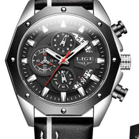 Mandotos Elite silicone sports chronometer with digital display and sporty black strap for timing activities.