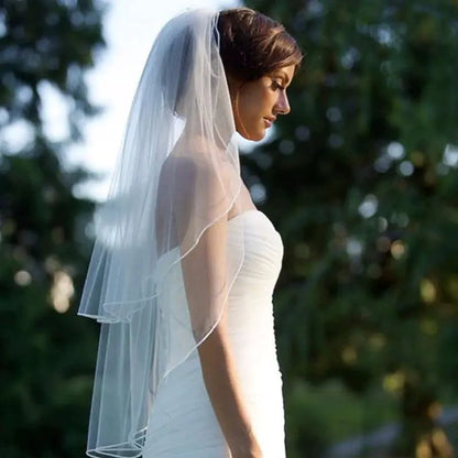 Ethereal Double Tiered Veil - MANDOTOS