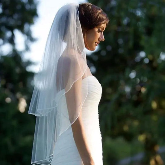 Ethereal Double Tiered Veil - MANDOTOS