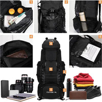 Mandotos Expedition Pro Backpack with multiple compartments, adjustable straps, and durable design for outdoor adventures.