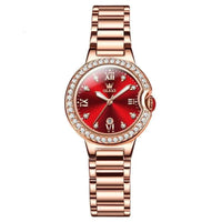 Mandotos waterproof ladies watch with explosion-themed design, featuring a round dial and stylish strap for women.