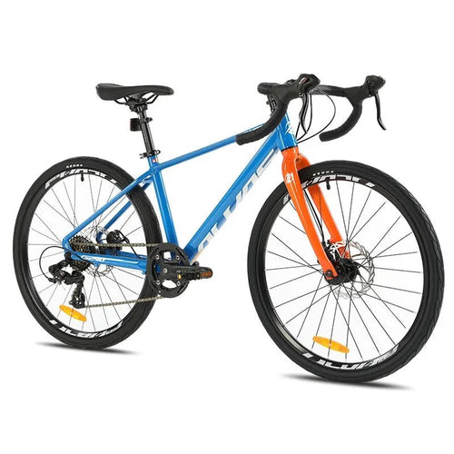 Mandotos F YUZE G240 7-speed aluminum disc brake children's bike handlebar, 380mm, suitable for boys and girls, teen road bicycle.