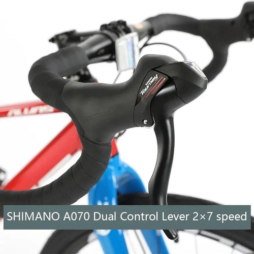 Mandotos F YUZE G240 7-speed aluminum disc brake children's bike handlebar, 380mm, suitable for boys, girls, and teens.