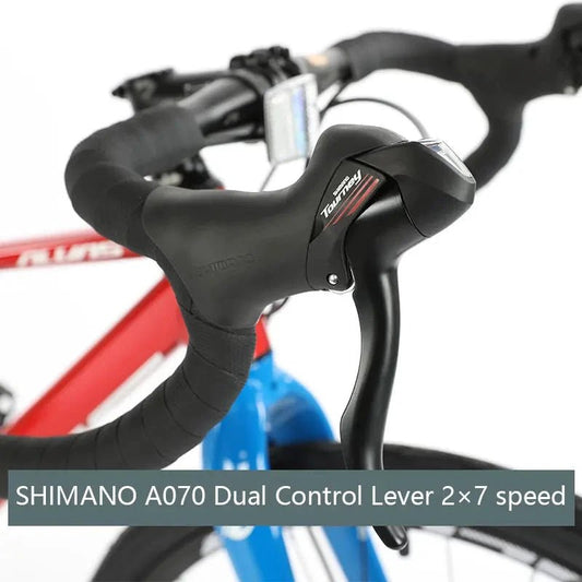 Mandotos F YUZE G240 7-speed aluminum disc brake children's bike handlebar, 380mm, suitable for boys, girls, and teens.