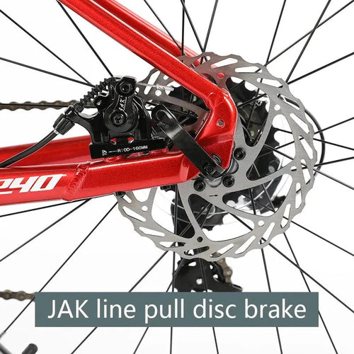 Mandotos F YUZE G240 7-speed aluminum disc brake children's bicycle handlebar, 380mm, suitable for boys and girls.