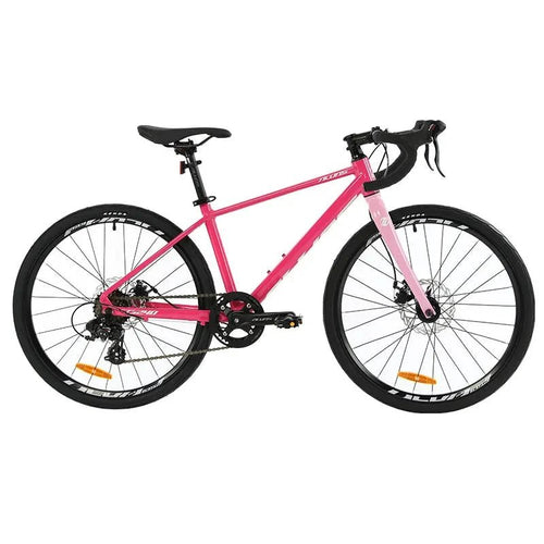 Mandotos F YUZE G240 7-speed aluminum disc brake handlebar for children's bike, 380mm length, suitable for teens and students.