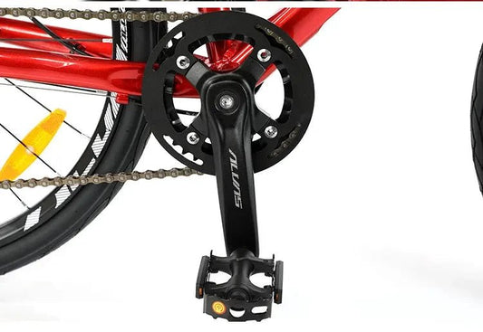 Mandotos F YUZE G240 7-speed aluminum disc brake children's bike handlebar, 380mm, for boys and girls student teen road bicycle