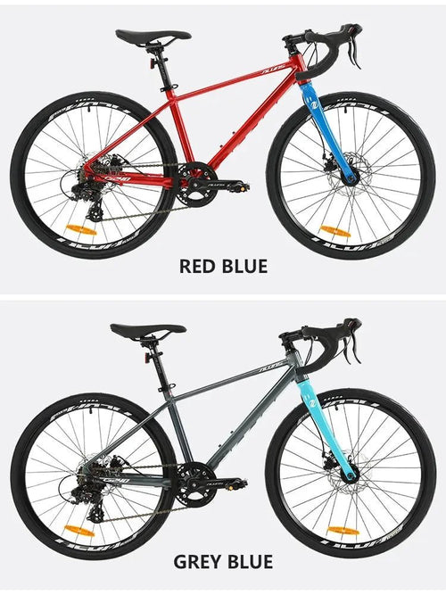 Mandotos F YUZE G240 7-speed aluminum disc brake children's bike handlebar, 380mm, suitable for boys and girls, teen road bicycle