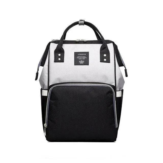 Mandotos Fashion Mummy Maternity Nappy Bag with multiple compartments and stylish design, perfect for carrying baby essentials.
