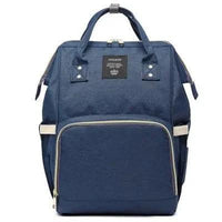 Mandotos Fashion Mummy Maternity Nappy Bag with multiple compartments and adjustable straps for convenient baby essentials storage.