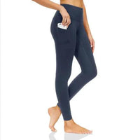 Mandotos FlexiForm high-waist fitness leggings shown on a model, featuring a snug fit and stretchy fabric for active wear.