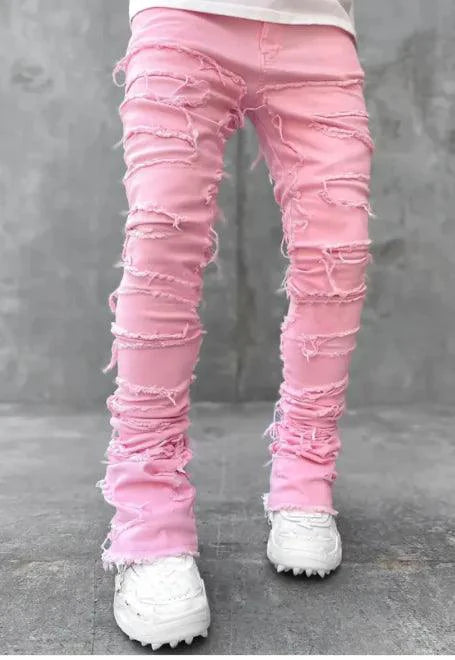 Mandotos FlexiStyle denim jeans with a slim fit and classic five-pocket design, shown on a model.