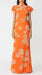 Floral Elegance Puff Sleeve Dress - MANDOTOS