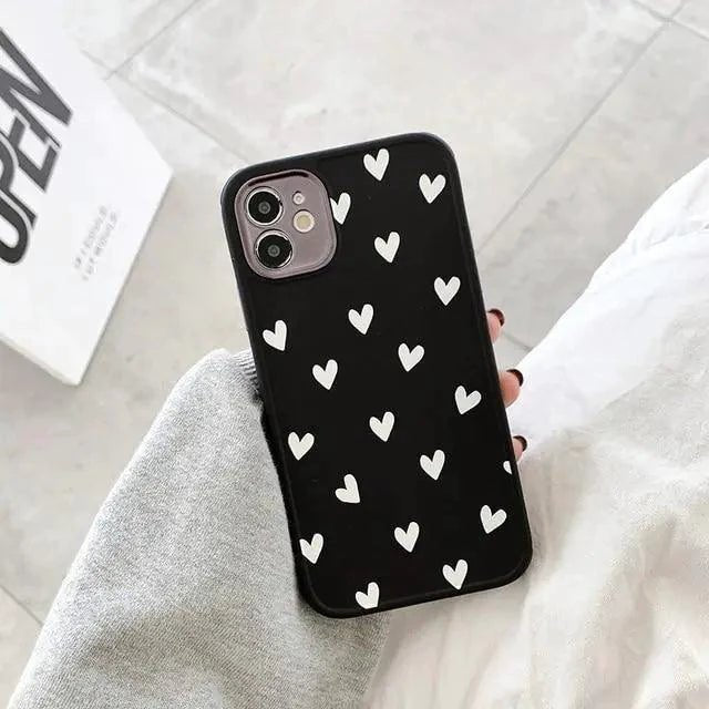 Mandotos floral love phone case with colorful flower design on a protective silicone cover for smartphones.