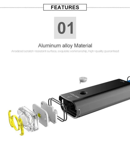 GACIRON 400-1800 Lumens Bicycle Front Light USB Rechargeable Cycling Headlight Flashlight MTB Road Bike Waterproof LED Head Lamp - MANDOTOS