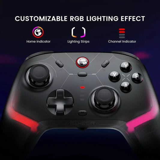 GameSir Cyclone 2 Wireless Controller for Nintendo Switch / iPhone / Android, Bluetooth Gamepad with Hall Effect Joystick - MANDOTOS