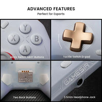Mandotos GameSir Cyclone 2 wireless Bluetooth controller for Nintendo Switch, iPhone, Android with Hall Effect joystick.