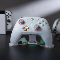 Mandotos GameSir Cyclone 2 wireless Bluetooth controller for Nintendo Switch, iPhone, and Android with Hall Effect joystick.