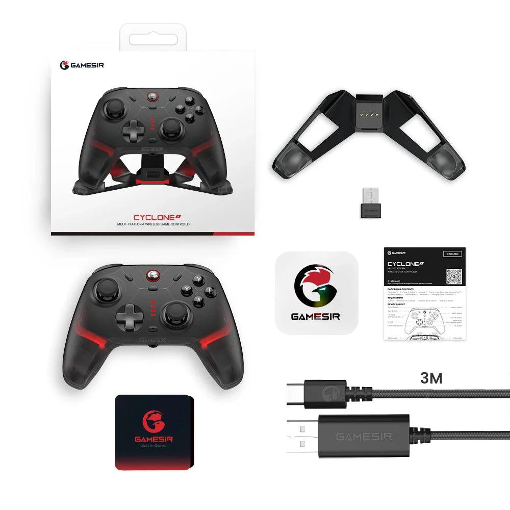 GameSir Cyclone 2 Wireless Controller for Nintendo Switch / iPhone / Android, Bluetooth Gamepad with Hall Effect Joystick - MANDOTOS