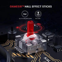 Mandotos GameSir Kaleid Flux Xbox wired controller with Hall Effect joysticks for Xbox Series X, Series S, and Xbox One gaming consoles.