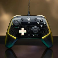 MANDOTOS GameSir Kaleid Flux Xbox wired controller with Hall Effect joystick, compatible with Xbox Series X, Series S, and Xbox One.