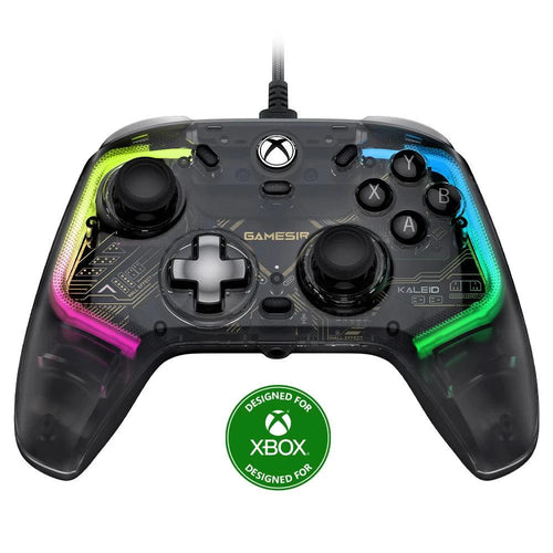 Mandotos GameSir Kaleid Xbox wired controller with Hall Effect joystick for Xbox Series X, Series S, and Xbox One consoles.