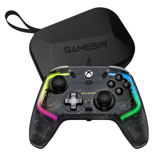 Mandotos GameSir Kaleid wired Xbox controller with Hall Effect joystick for Xbox Series X, Series S, and Xbox One gaming consoles.