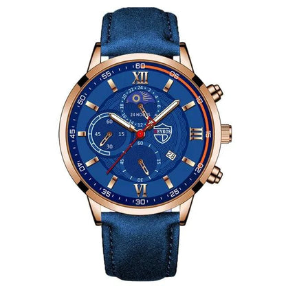 Gent's Classic Leather Timepiece - MANDOTOS
