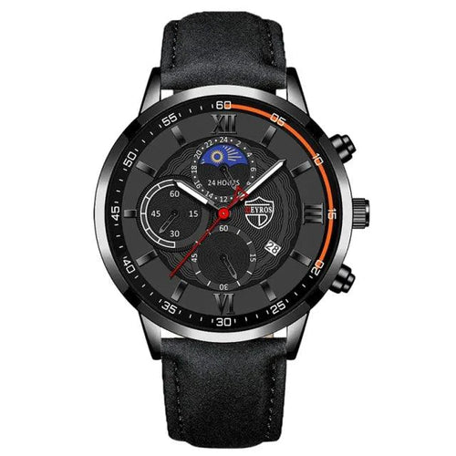 Gent's Classic Leather Timepiece - MANDOTOS