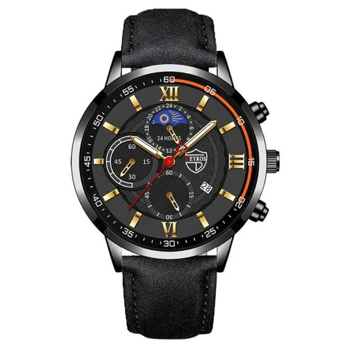 Gent's Classic Leather Timepiece - MANDOTOS