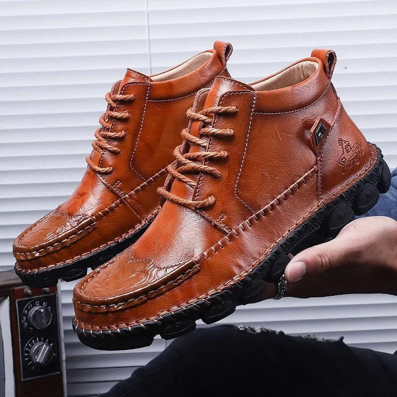 Gentleman's Leather Loafers - MANDOTOS