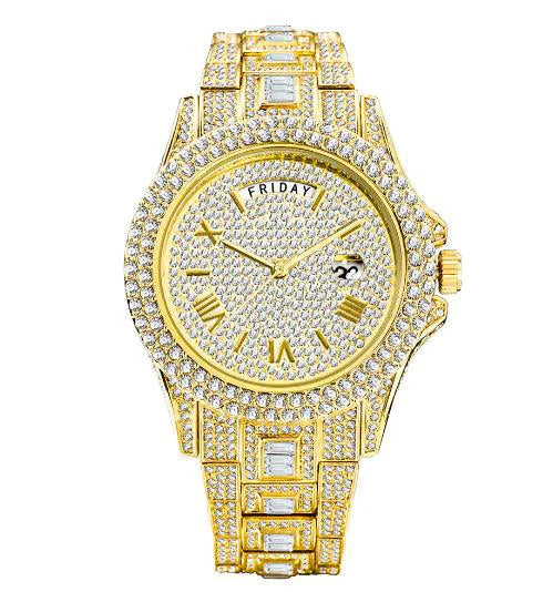 Gentlemen's Gold Luxe Watch - MANDOTOS