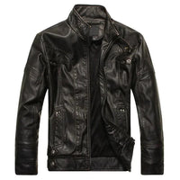Mandotos gentlemen’s leather outerwear jacket in classic design, featuring smooth leather and tailored fit.