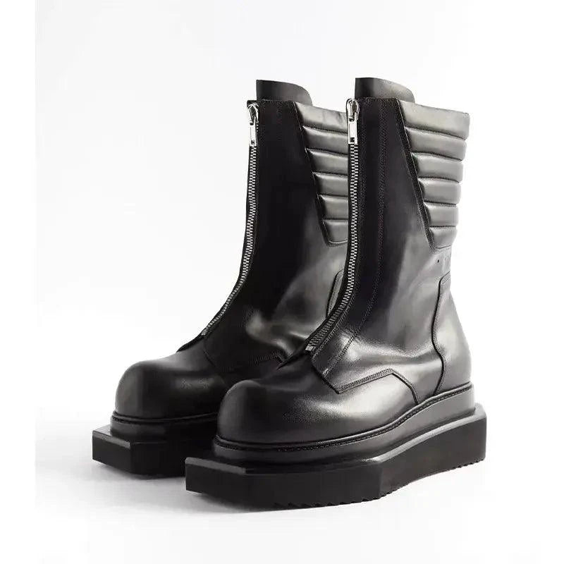 Genuine Leather Men's Boots - MANDOTOS