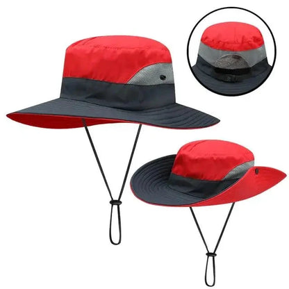 Girls' Ponytail UV Shield Sun Hat - MANDOTOS