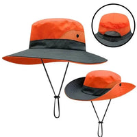Girls' Ponytail UV Shield Sun Hat by MANDOTOS, featuring a wide brim and adjustable strap for sun protection and comfort.