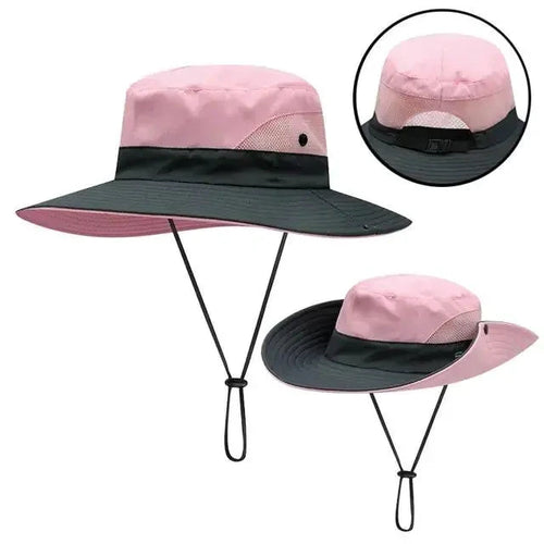 Girls' Ponytail UV Shield Sun Hat - MANDOTOS
