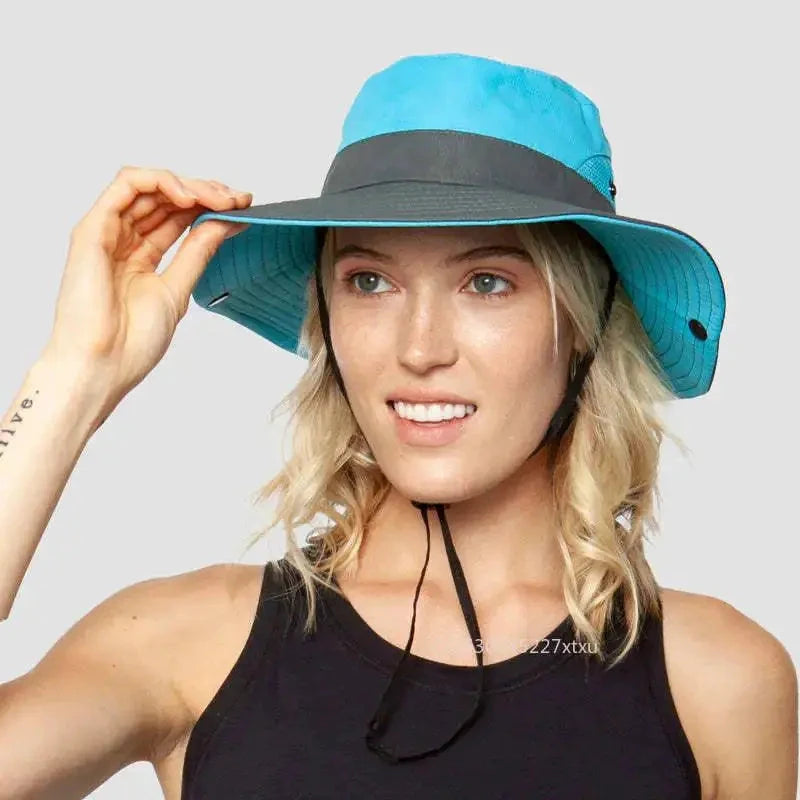 Girls' Ponytail UV Shield Sun Hat - MANDOTOS