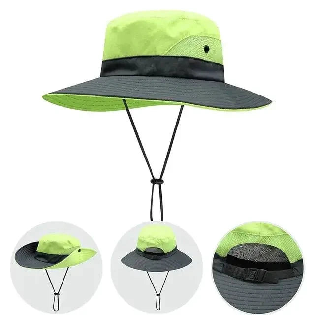 Girls' Ponytail UV Shield Sun Hat - MANDOTOS