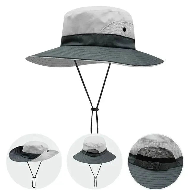 Girls' Ponytail UV Shield Sun Hat - MANDOTOS