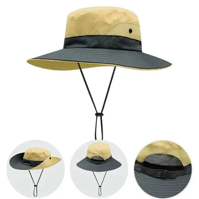 Girls' Ponytail UV Shield Sun Hat - MANDOTOS