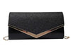 Glitzy Striped Sequin Satchel - MANDOTOS