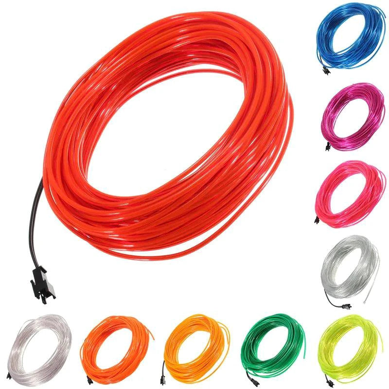 Glowing EL Wire Neon Tube Strings for Decor with Controller - MANDOTOS